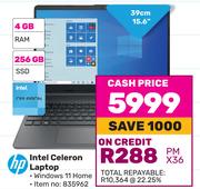 HP 15.6"(39Cm) Intel Celeron Laptop