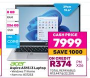 Acer 15.6"(39cm) Aspire A315 i3 Laptop