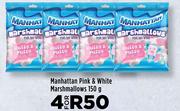 Manhattan Pink & White Marshmallows-For 4 x 150g