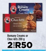 Romany Creams Or Choc Kits-For 2 x 200g