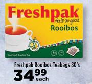 Freshpak Rooibos Teabags-80's Each