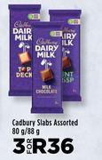 Cadbury Slabs Assorted-For 3 x 80g/88g