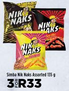 Simba Nik Naks Assorted-For 3 x 135g