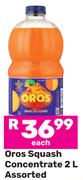 Oros Squash Concentrated Assorted-2Ltr