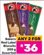 Bakers Red Label Biscuits Assorted-For Any 2 x 200g