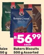 Bakers Biscuits Assorted-500g Each
