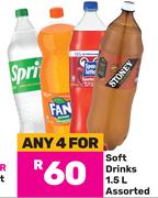 Soft Drinks Assorted-For Any 4 x 1.5Ltr
