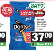 Doritos Flavoured Corn Chips Assorted-For 2 x 145gm