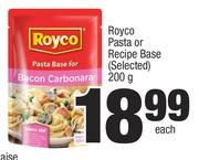 Royco Pasta Or Recipe Base (Selected)-200g Each