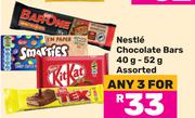 Nestle Chocolate Bars Assorted-For Any 3 x 40g/52g