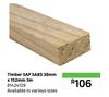 Timber SAP SABS 81424129-38mm X 152mm 3m