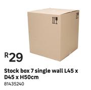 Stock Box 7 Single Wall L45 x D45 x H50cm 81435240
