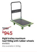 Rigid Trolley Maximum Load 150Kg With Rubber Wheels 81470015