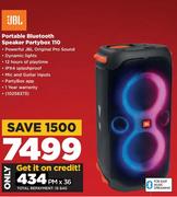 JBL Portable Bluetooth Speaker partybox 110