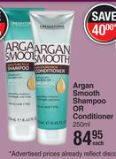 Creightons Argan Smooth Shampoo Or Conditioner-250ml Each