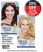 Clairol Nice.n Easy Permanent Hair Colour-Each