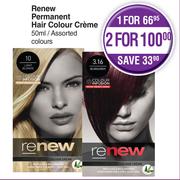 Renew Permanent Hair Colour Creme 50ml-For 2