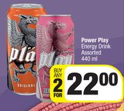 Power Play Energy Drink Assorted-For 2 x 440ml