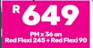 2 x Samsung Galaxy A37 5G 256GB Smartphone-On Red Flexi 245 + Red Flexi 90