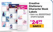 Creative Stationery Character Book Labels 850031362/37097/32328-Each
