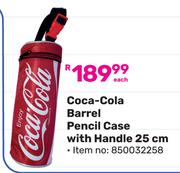 Coca-Cola Barrel Pencil Case With Handle 25cm 850032258-Each