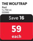 The Wolftrap Red-750ml Each