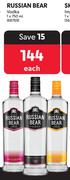 Russian Bear Vodka-750ml Each