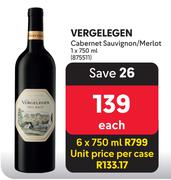 Vergelegen Cabernet Sauvignon/Merlot-750ml Each