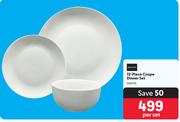 Basic White 12 Piece Coupe Dinner Set-Per Set