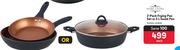 Home Living 2 Pack Frying Pan Set Or 5L Saute Pan-Each