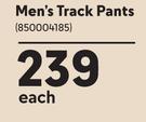 Men's Track Pants-Each