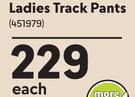 Ladies Track Pants-Each