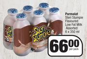 Parmalat Steri Stumpie Flavoured Low Fat Milk Assorted-6 x 350ml Per Pack