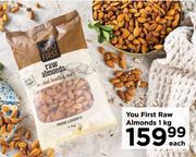 You First Raw Almonds-1kg Each