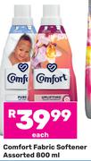 Comfort Fabric Softener Assorted-800ml Each