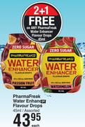 PharmaFreak Water Enhancer Flavour Drops Assorted-45ml Each