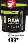 Evox Alpha Raw Lean Muscle Gainer Assorted-3.5Kg