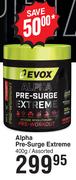 Evox Alpha Pre-Surge Extreme Assorted-400g