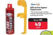 Home Quip 500ml Fire Fighter Suppressant-Each