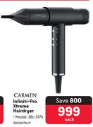 Carmen Infiniti-Pro Xtreme Hairdryer SEL-5175-Each