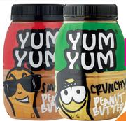 Yum yum Peanut Butter (Smooth Or Crunchy)-800g Each