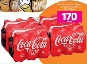 Coca-Cola, Fanta Orange Or Coca-Cola Zero-24 x 300ml Each