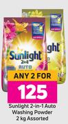 Sunlight 2-In-1 Auto Washing Powder Assorted-For Any 2 x 2kg