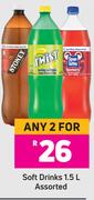 Soft Drinks Assorted-For Any 2 x 1.5L