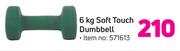 Trojan 6Kg Soft Touch Dumbell