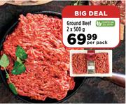 Ground Beef-2 x 500g Per Pack