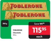 Toblerone Chocolate-360g Each