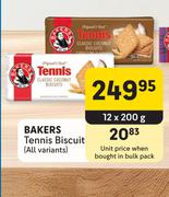 Bakers Tennis Biscuit (All Variants)-12 x 200g