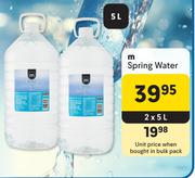 M Spring Water-2 x 5L