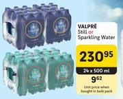 Valpre Still Or Sparkling Water-24 x 500ml